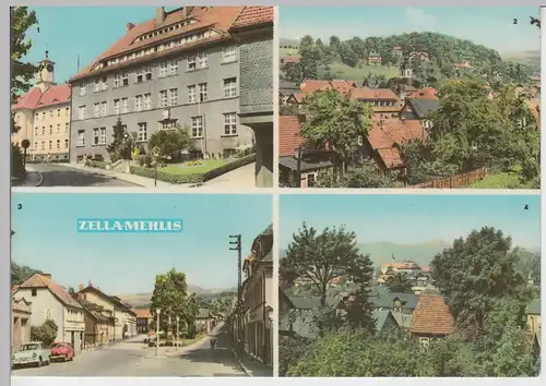 (99527) AK Zella-Mehlis, Mehrbildkarte, 1968