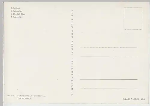 (99527) AK Zella-Mehlis, Mehrbildkarte, 1968