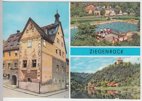 (99520) AK Ziegenrück, Mehrbildkarte, 1969