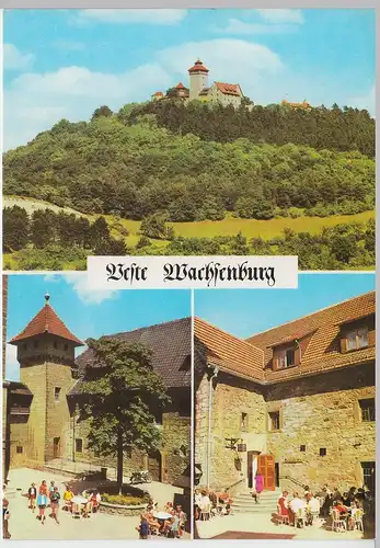(99507) AK Veste Wachsenburg, Mehrbildkarte, 1976