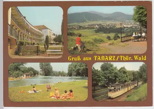 (99322) AK Tabarz, Mehrbildkarte, 1986