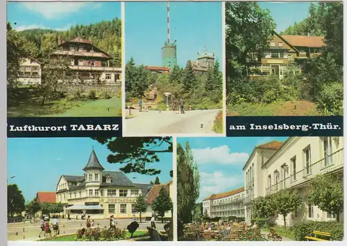 (99318) AK Tabarz, Mehrbildkarte, 1970