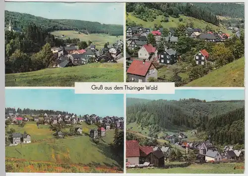 (99270) AK Thüringer Wald, Mehrbildkarte, 1971