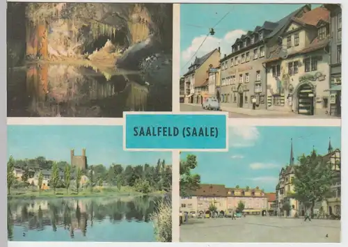 (99244) AK Saalfeld (Saale), Mehrbildkarte, 1969