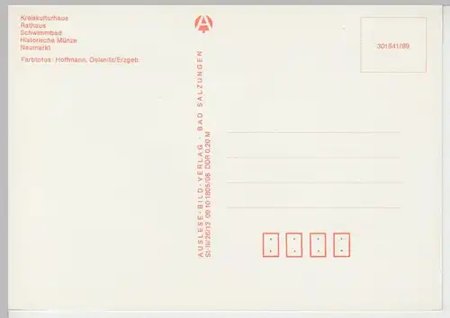 (99191) AK Schleiz, Mehrbildkarte, 1989