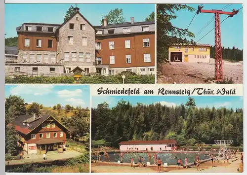 (99172) AK Schmiedefeld am Rennsteig, Mehrbildkarte, 1982