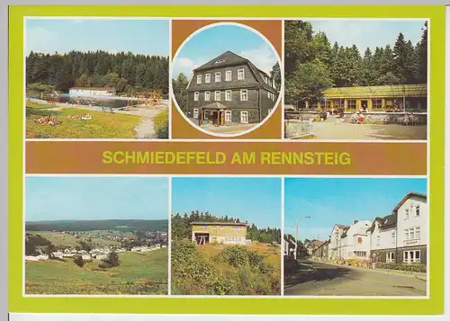 (99171) AK Schmiedefeld am Rennsteig, Mehrbildkarte, 1988