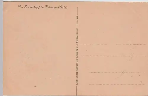 (96933) AK Schneekopf im Thüringer Wald, vor 1945