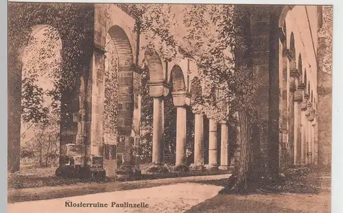(96749) AK Kloster Paulinzella, Werbung Gasthaus Menger, vor 1945