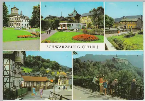 (96702) AK Schwarzburg (Thür.), Mehrbildkarte, 1974