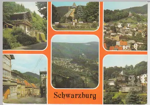 (96700) AK Schwarzburg (Thür.), Mehrbildkarte, 1984