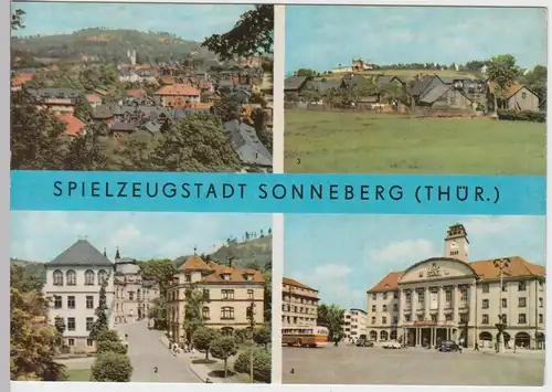 (96605) AK Sonneberg, Mehrbildkarte, 1969