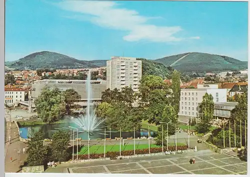 (96455) AK Suhl, Warenhaus Centrum u. Interhotel 1976