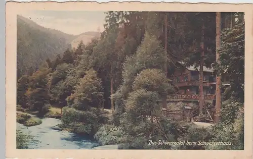 (94683) AK Schwarzatal, Partie beim Schweizerhaus, 1927