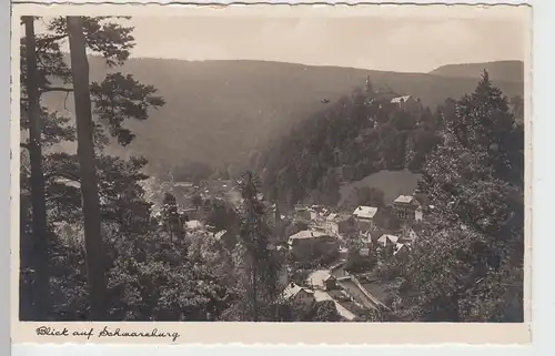 (94682) Foto AK Schwarzburg, Gesamtansicht, vor 1945