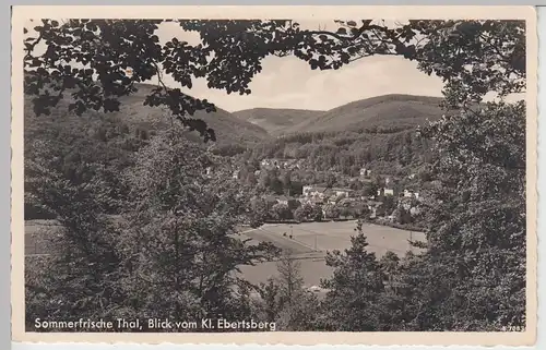 (94648) Foto AK Thal, Ruhla, Blick vom Kl. Ebertsberg, vor 1945