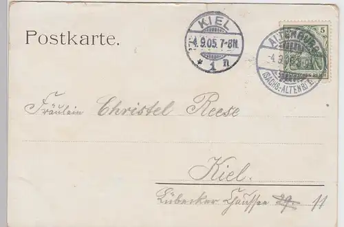 (94623) AK Gruß von der Polnischen Hütte, Münsa 1905