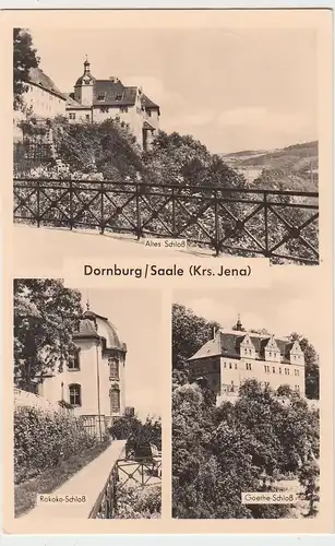 (93932) Foto AK Dornburg a. Saale, Schlösser, 1963