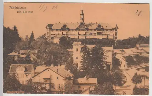 (93181) AK Friedrichroda, Ortsansicht mit Kurhaus 1908