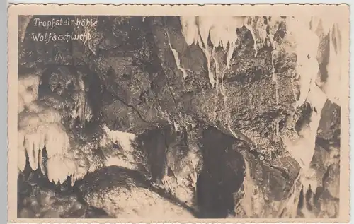 (93154) Foto AK Kittelsthal, Tropfsteinhöhle, Wolfsschlucht, Thal 1930