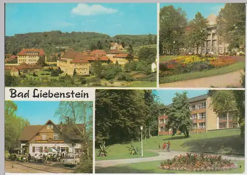 (92375) AK Bad Liebenstein, Mehrbildkarte, 1970