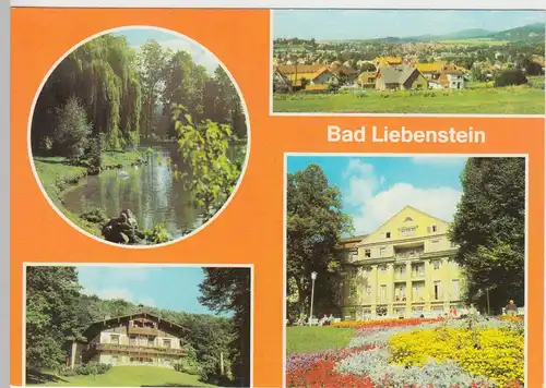 (92374) AK Bad Liebenstein, Mehrbildkarte, 1983
