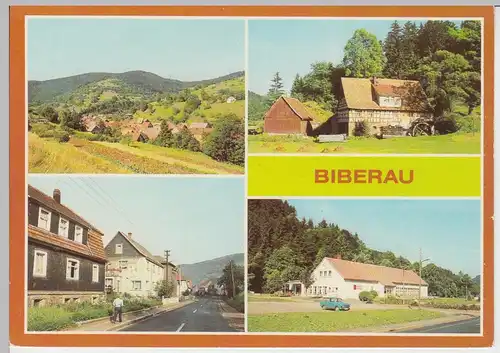 (92215) AK Biberau, Mehrbildkarte, 1983