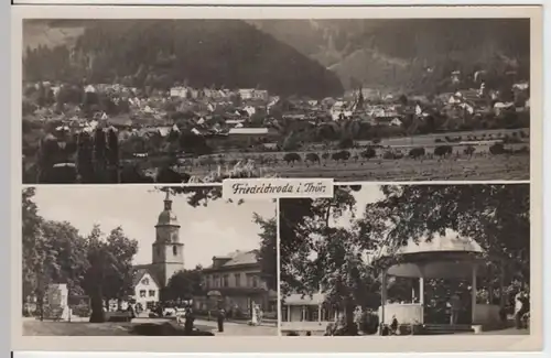 (9131) Foto AK Friedrichroda, Mehrbildkarte 1955