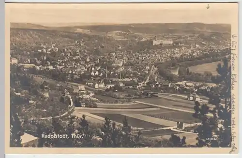 (9127) Foto AK Rudolstadt, Panorama 1957
