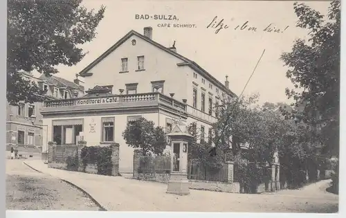 (91178) AK Bad Sulza, Café Schmidt, 1911