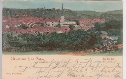 (91175) AK Gruss aus Bad Sulza, Stadtsulza, 1901