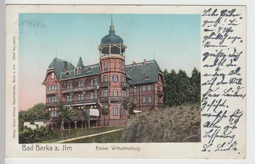 (91152) AK Bad Berka, Hotel Kaiser Wilhelmsburg 1902