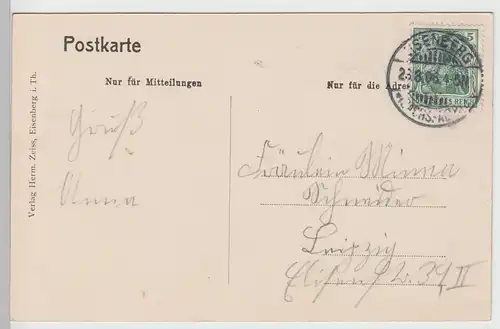 (91143) AK Mühltal b. Eisenberg, Naupolds Mühle, 1908