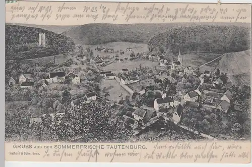 (91079) AK Tautenburg, Thür., Panorama 1907