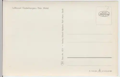 (9101) Foto AK Finsterbergen, Panorama 1955