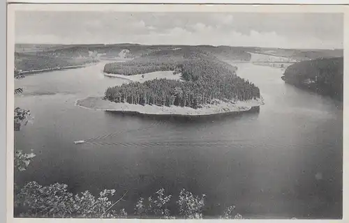 (90352) AK Saaletalsperre, Blick vom Heinrichstein, 1940er