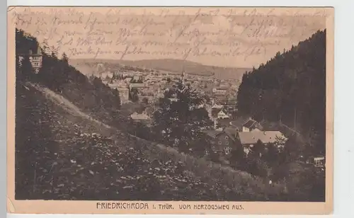 (90347) AK Friedrichroda, Blick vom Herzogsweg, 1925