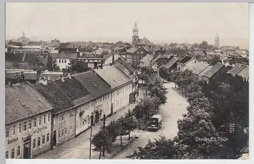 (90327) Foto AK Ohrdruf, Straßenpartie 1930