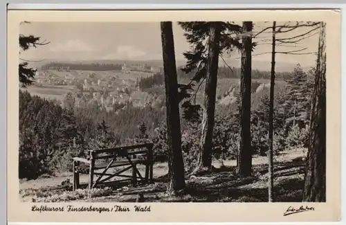 (8929) Foto AK Finsterbergen, Blick vom Ringberg 1955