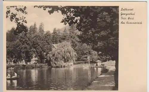 (8910) Foto AK Georgenthal, Th. Wald, Hammerteich 1956