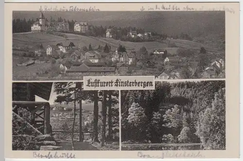 (8857) AK Finsterbergen, Kurhaus, Brandleiteteich 1953