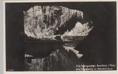 (88473) Foto AK Saalfeld, Feengrotten, Gralsburg i. Märchendom, vor 1945