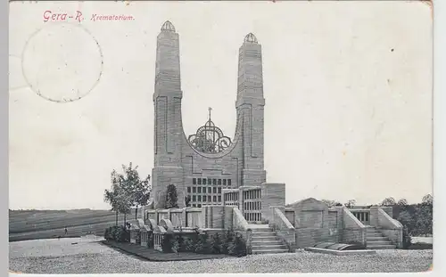 (88460) AK Gera Reuss, Krematorium, 1912