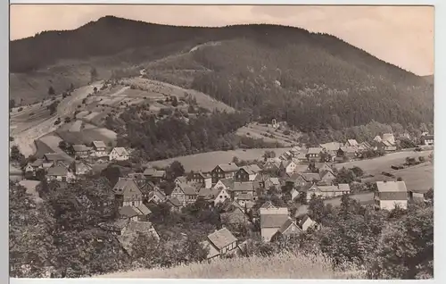 (88409) Foto AK Oberschönau i. Thür., Gesamtansicht 1963