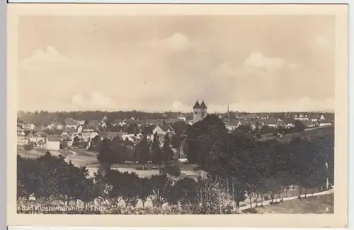 (8840) Foto AK Bad Klosterlausnitz, Klosterkirche, Panorama, vor 1945