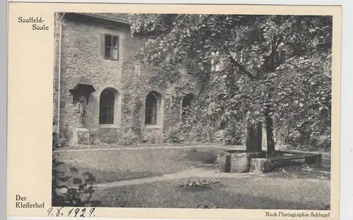 (87680) AK Saalfeld, Saale, Klosterhof 1929