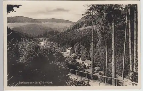 (87649) Foto AK Gehlberger Mühle, Thür. Wald, vor 1945