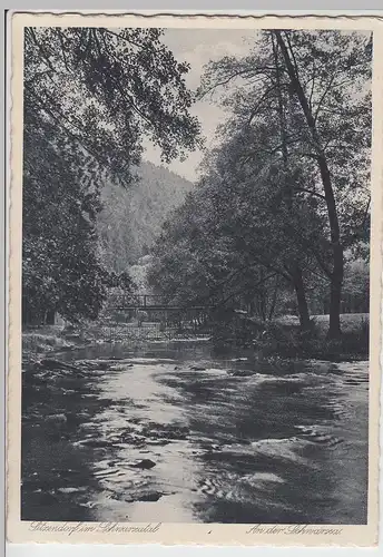 (87225) AK Sitzendorf im Schwarzatal, An der Schwarza 1930er