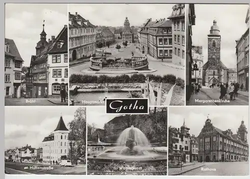 (86876) Foto AK Gotha, Mehrbildkarte 1979