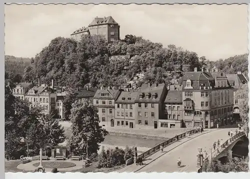 (86862) Foto AK Greiz, Blick zum Oberen Schloss, 1965